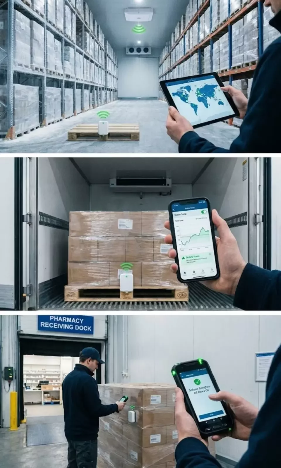 Illustration d'une conformité à la chaîne du froid.